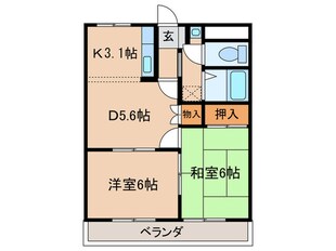 ガ－デンハイツ西郷の物件間取画像